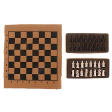 Load image into Gallery viewer, LoveinDIY Portable Travel Set Chess Game Checkerboard+Antique Soldier Chessman 1 Set

