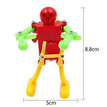 Load image into Gallery viewer, 5 Pcs Funny Spring Wind-up Dancing Walking Robot Toy for Kids, Robot Playset for Kids Role Playing, Robots Theme Party Activity

