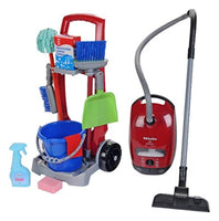 Theo Klein - Cleaning Trolley with Miele Vacuum Cleaner Premium Toys for Kids Ages 3 Years & Up