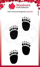 Load image into Gallery viewer, Jane Gill Clear Magic - Festive Fuzzies - Mini Polar Bear Paws - Stamp
