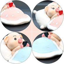 Load image into Gallery viewer, EXCEART 2pcs Miniature Piggy Decorations Pink Piggy Toy Figures Resin Cupcake Toppers for Fairy Garden Dollhouse Car Party Tabletop Decor
