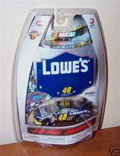 Load image into Gallery viewer, Jimmie Johnson #48 Chevy Impala SS 2009 Lowes Paint Scheme 1/64 Scale Car &amp; Bonus Magnet 1/24 Scale Hood WInners Circle 2009
