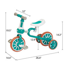 Load image into Gallery viewer, Kinsuite Children&#39;s Balance Bike, Baby Training Bike Walker, Detachable Pedals and Two Wheels, Adjustable Seat, Shock-Absorbing U-Shaped Body, Suitable for Boys Girls Toddlers and Children&#39;s Gifts
