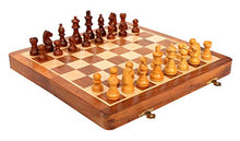 Load image into Gallery viewer, StonKraft Wooden Chess Game Board Set with Magnetic Wood Pieces, 12 X 12 Inch
