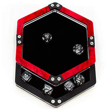 Load image into Gallery viewer, Executive Personal Dice Tray ~ Single Pocket in Red
