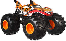Load image into Gallery viewer, Hot Wheels Monster Trucks Tiger Shark die-cast 1:24 Scale Vehicle with Giant Wheels for Kids Age 3 to 8 Years Old Great Gift Toy Trucks Large Scales
