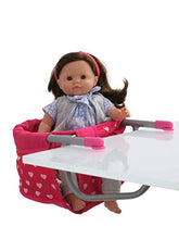 Load image into Gallery viewer, Doll High Chair Table Treat and Feeding Seat for Dolls Up to 19&quot; Tall
