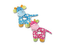 Load image into Gallery viewer, New Baby Plush Giraffe Rattle, 7&quot; Tall (Pink)
