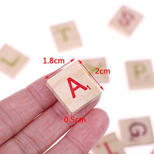 Load image into Gallery viewer, Tovip 200Pcs Wood Scrabble Tiles Letters Alphabet Colour Numbers Digital Puzzle Wooden Toys for Kid Favors
