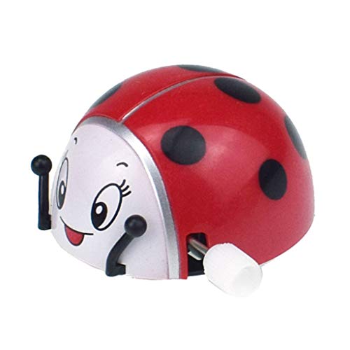 Linxueyi Spring Ladybird Wind Up Somersault Rotation Toys Kids Children Gifts Funny Play Insect Toy Clockwork Interactive Intellectual Educational