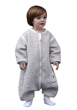 Load image into Gallery viewer, JERY Breathable Cotton Infant Swaddle Wrap Newborn Baby Sleeping Bag Wearable Grey M
