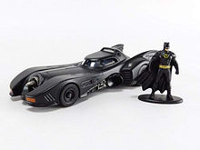 Load image into Gallery viewer, Jada Toys DC Comics 1:32 1989 Batmobile Die-cast Car with Batman Figure, Toys for Kids and Adults (JadaToys31704)
