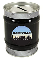 Nashville Tennessee Music City Trendy Souvenir Tin Money Bank