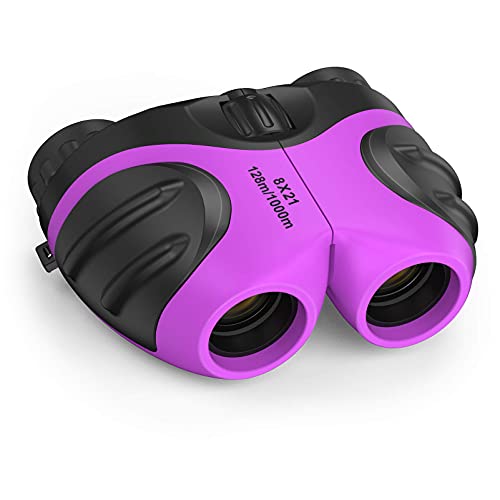 Great Toys for Girls Boys Kids Age 3-12, Shockproof Binoculars for Kids Compact 8x21 High Resolution Fun Toys for Kids Age 5-12, Birthday for 5-12 Year Old Kids Girls Boys
