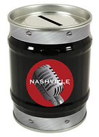Nashville Tennessee Music City Trendy Souvenir Tin Money Bank