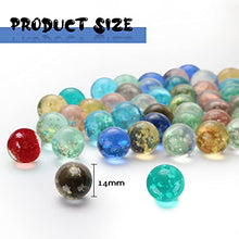 Load image into Gallery viewer, 80 Pieces Glow in The Dark Marbles Multi-Color Luminous Marbles Handmade Colorful Glass Marbles for Boys Girls Marble Games Sports Toys DIY Home Decoration (0.55 Inch in Diameter)
