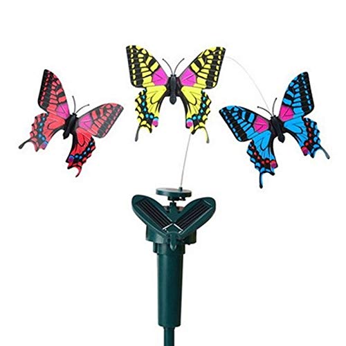 N Meng258 Vibration Solar Power Dancing Quick Butterflies Hummingbird Garden Decoration Solar Power Toys for Kids A (Color : Random Color)