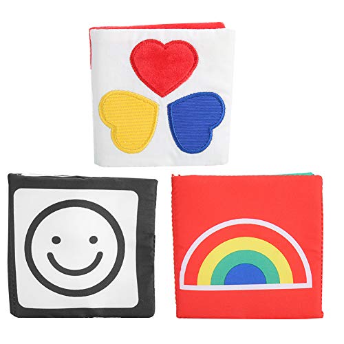 Cloth Book, 3pcs Visual Development Washable Baby Bath Books Early Education Toys Infants Perfect Shower Toys