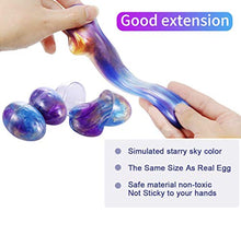 Load image into Gallery viewer, LAWOHO Slime Putty Colorful Galaxy Egg Slime Stress Relief Sludge Toys Gifts for Kids Birthday Party Favors Halloween Christmas New Year Gift- 6 Pack - 14 OZ
