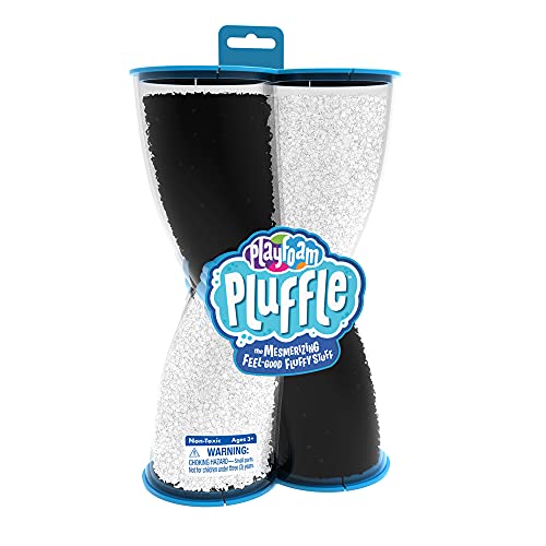 Educational Insights Playfoam Pluffle Twist Black & White: Non-Toxic, Never Dries Out, Sensory Play, Ages 3+