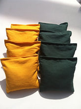 Load image into Gallery viewer, Standard Bags Color: Hunter and Yellow Cornhole Bags
