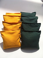 Standard Bags Color: Hunter and Yellow Cornhole Bags