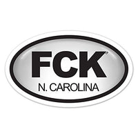 DESTINATION FCK North Carolina Sticker - 3 Pack