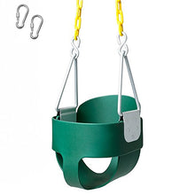 Load image into Gallery viewer, Heavy Duty High Back Toddler Bucket Swing - 250 lb Weight Capacity, Fully Assembled, Safety Coated Swing Chain Easy Setup

