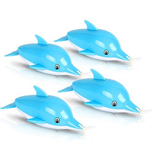 Load image into Gallery viewer, ArtCreativity Pullback String Dolphin Bath Tub Toys for Kids, Set of 4, Swimming Dolphin Water Toys for Bathtub, Pool, and Lake Fun, Adorable Aquarium Birthday Party Favors for Boys and Girls
