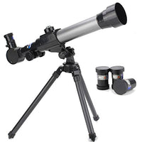 Telescope Refractors for Kids,50mm Profession Astronomy Refractor Telescope with Adjustable Tripod - Perfect Telescope Gift for Kids (Black)