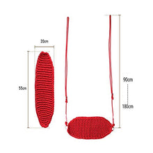 Load image into Gallery viewer, Teerwere Children&#39;s Swing Children&#39;s Swing Seat Indoor Garden Swing Kids Portable Toys 55x20cm Heavy Duty Chain Plastic Coated (Color : Red, Size : 55x20cm)
