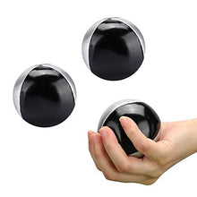 Load image into Gallery viewer, GLOGLOW 3PCS Juggling Ball, Silver Black PU Leather Indoor Leisure Portable Juggling Ball Performance Props Perfect for Beginner JugglersJuggling Sets
