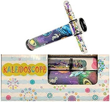 Load image into Gallery viewer, Star Magic Glitter Tube Kaleid0scope, Liquid Motion Wand Kaleidoscope, Trippy Kaleidoscope, Glitter Filled Kaleidoscope (Space) in Gift Box
