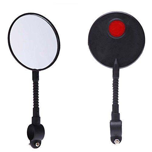 Bike Mirror Universal Bicycle Handlebar Rearview Mirror Convex Mirror Rotatable and Adjustable for E-Bike MTB Electric