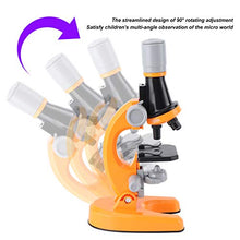 Load image into Gallery viewer, Biological Microscope, High Definition Children Microscope, Plastic 90 Rotating Adjustable Simple for Kids Children(Orange)
