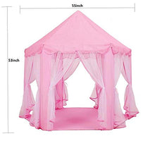 Load image into Gallery viewer, Princess Castle Tent for Girls , Large Kids Playhouse Play Tents for Indoor &amp; Outdoor 55&quot;x 53&quot;(Pink )
