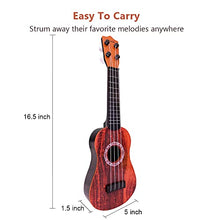 Load image into Gallery viewer, WhiteMyrtle Kids Ukulele Toys 16.5 inch Mini Guitar, Musical Toy Children Musical Instrument Educational Toys for Beginner,for Beginners Toddlers Ages 3+ Boys Girls
