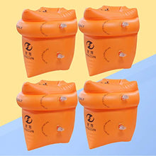 Load image into Gallery viewer, BESPORTBLE 4 Pairs Universal Roll Up Inflatable Swimming Arm Bands Float Thicken Swimming Ring for Children Adults (Orange)
