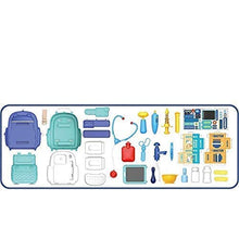 Load image into Gallery viewer, JOY MAKER 2 in 1 School Bag Turn into Doctor Play Set Toy for Kids Pretend Play Baby &amp; Toddler Big Size Plastic Doctor Set Toys for Kid 31 pcs for Girls &amp; Boys
