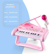 Load image into Gallery viewer, Girls First Birthday Gift Pink Piano Toy for 2 3 Year Old Toddler, Kids Musical Keyboard Instrument with Microphone, Baby Education Present
