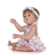 Load image into Gallery viewer, WBDZ 50cm Reborn Baby Dolls Handmade Soft Silicone Reborn Baby Girl Doll Cloth Body Real Lifelike Newborn Dolls Girls Toy Toddler Xmas Birthday Gift
