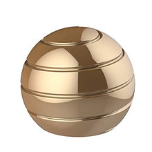 Load image into Gallery viewer, Aomeiter Desktop Motion Toys,Full Body Optical Illusion Fidget Spinner Ball,Creates a Mind-Bending Optical Illusion of Continuously Flowing Top Adult &amp; Kids Pressure Reduction Toys Gifts(Gold)
