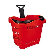 Load image into Gallery viewer, Big Rolling Shopping Basket with Roller Wheels and NEST-ABLE Telescopic Handle
