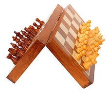 Load image into Gallery viewer, StonKraft Wooden Chess Game Board Set with Magnetic Wood Pieces, 12 X 12 Inch

