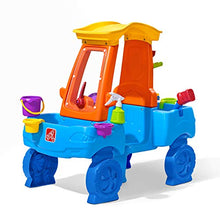 Load image into Gallery viewer, Step2 Car Wash Splash Center, Kids Outdoor Water Table Toy, Pretend Play Car Wash Toy, Blue/Orange
