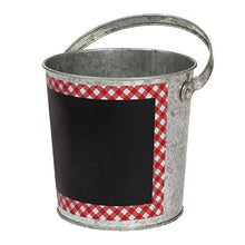 Load image into Gallery viewer, Amscan 130122 Picnic Party Chalkboard Bucket, 4.75&quot;, 1 piece
