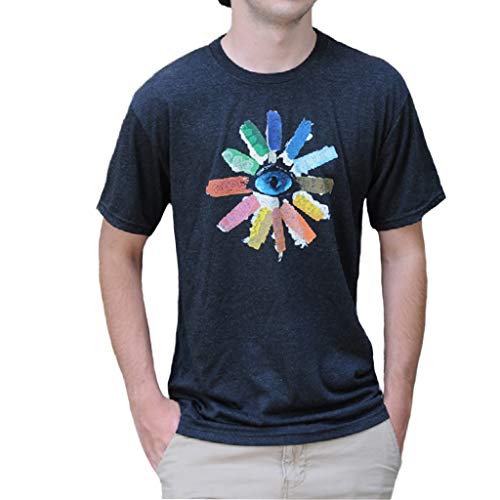Clarity Mens Short Sleeve Graphic T-Shirt - Silkscreen Brand and Logo - Black (Small)