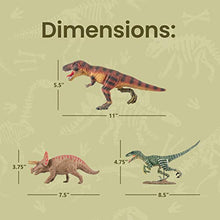 Load image into Gallery viewer, Advanced Play Realistic Dinosaur Figures Dinosaur Toys Set Highly Detailed Half Dinosaur Skeleton Dinosaurs for Kids Dinosaur Party Favors Dinosaur Room Decor for Boys Girls Ages 3 4 5 6 7 8 9 Years
