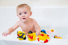 Load image into Gallery viewer, DUCKY CITY 3&quot; Rock n&#39; Roll Rubber Duck [Floats Upright] - Baby Safe Bathtub Bathing Toy
