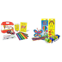 Load image into Gallery viewer, WikkiStix Traveler Playset &amp; Made in USA Wikki Stix Reusable Wax and Yarn Sculpting Sticks in The Rainbow Pak Assortment of 24.
